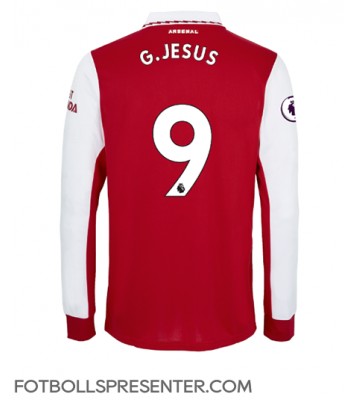 Arsenal Gabriel Jesus #9 Hemma Matchtröja 2022-23 Långärmad
